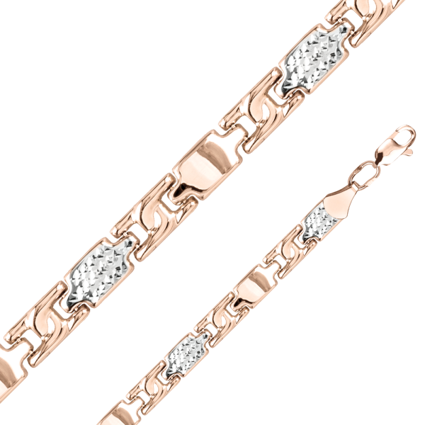 Браслет из комбинированного золота